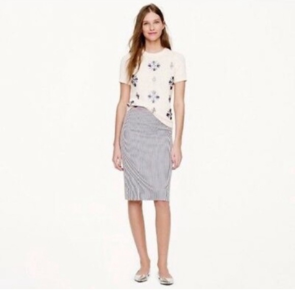 7th Avenue Pinstripe Skirt
